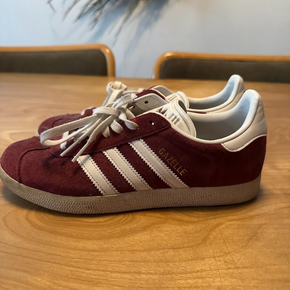 Burgundy Adidas Gazelle